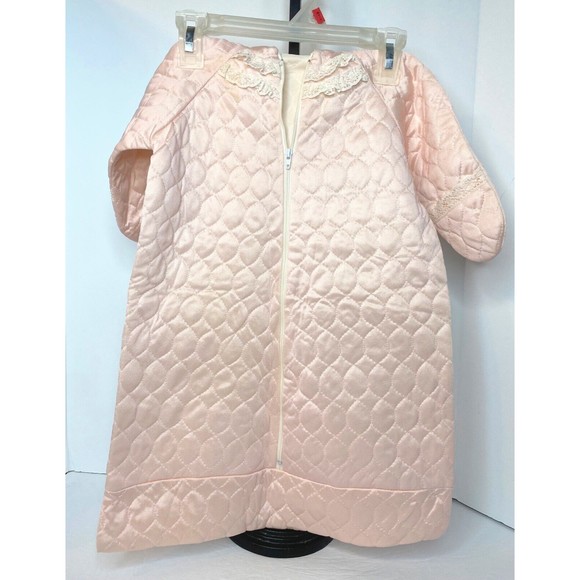 Vintage, Infant Swaddle Sleep Sack, Pink, Size 0-3 Months, Satin , Isaacson C - Picture 2 of 16